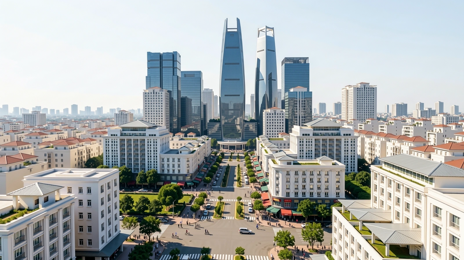 Strategic backdrop of Vietnam business district