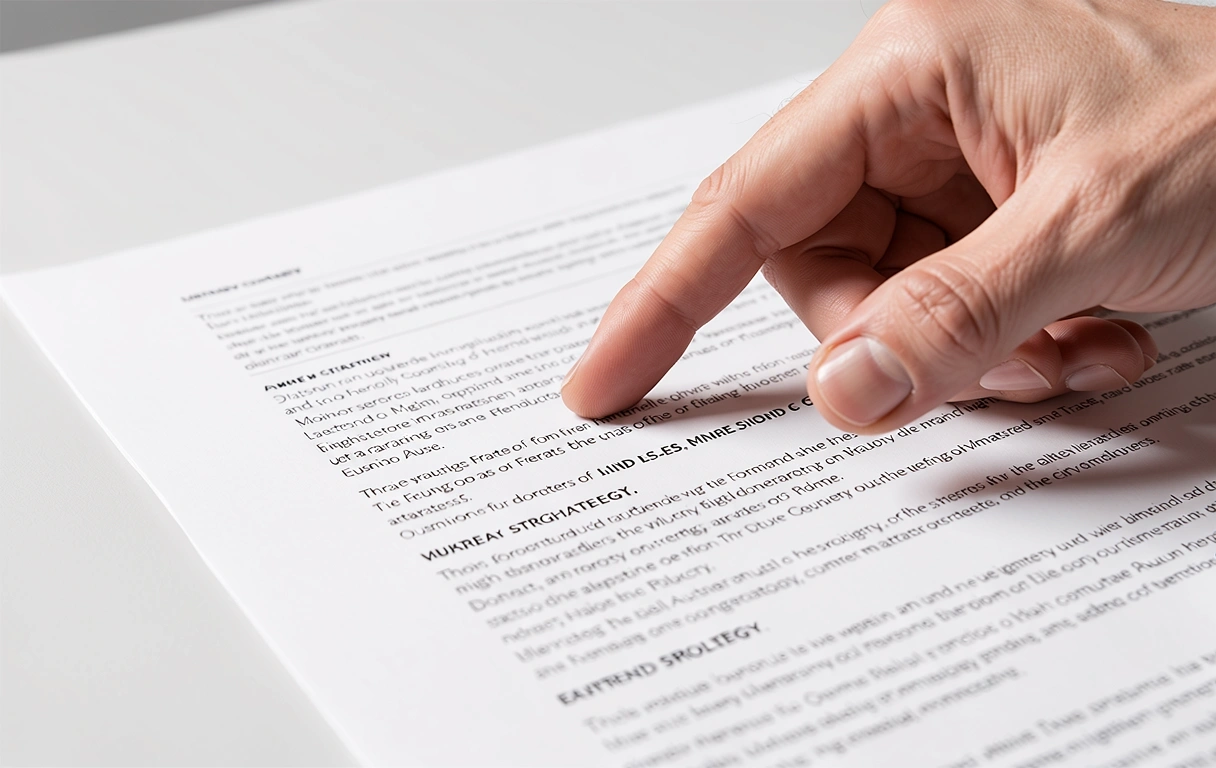 Detailed strategic analysis